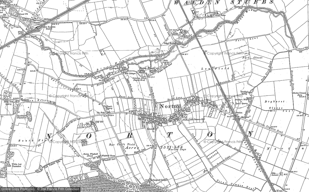 Old Map of Norton, 1890 - 1891 in 1890