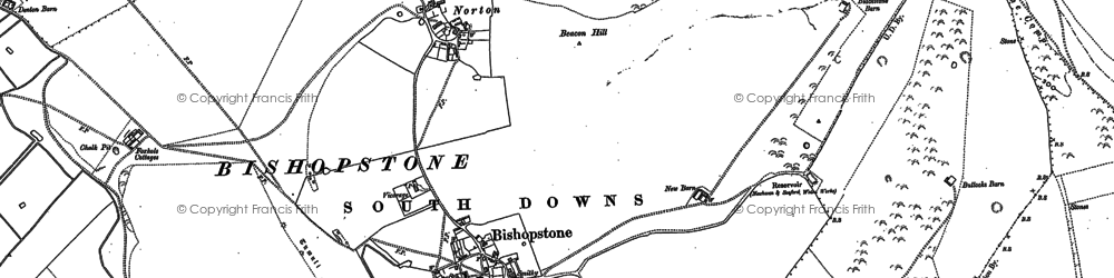 Old map of Norton in 1898