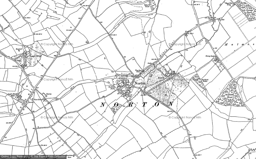 Old Map of Norton, 1899 - 1919 in 1899