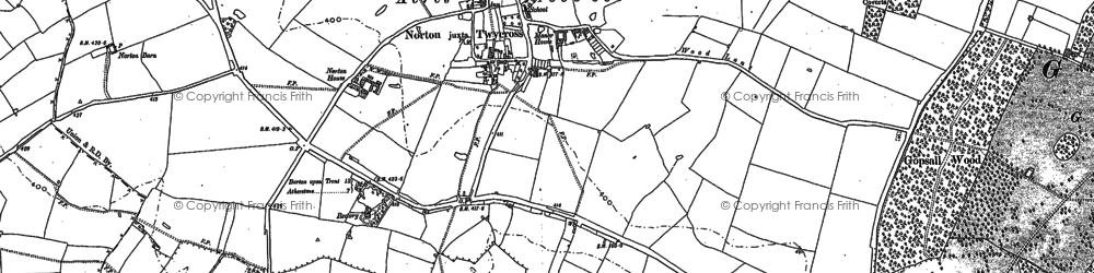 Old map of Norton-Juxta-Twycross in 1901