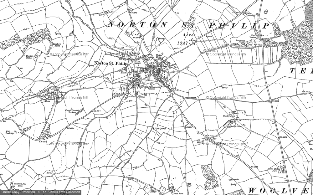 Old Map of Norton St Philip, 1902 in 1902