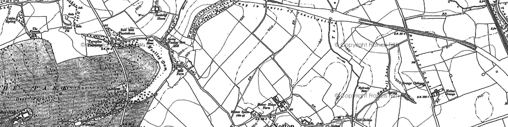 Old map of Bushcliff Ho in 1891