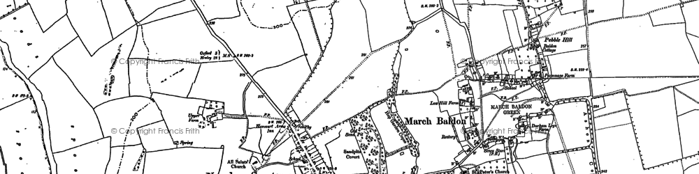 Old map of Nuneham Courtenay in 1897