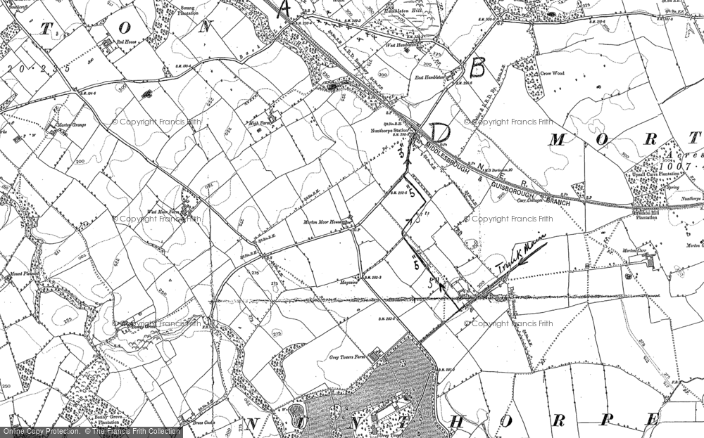 Old Map of Nunthorpe, 1892 - 1893 in 1892