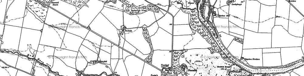 Old map of Nunwick in 1895