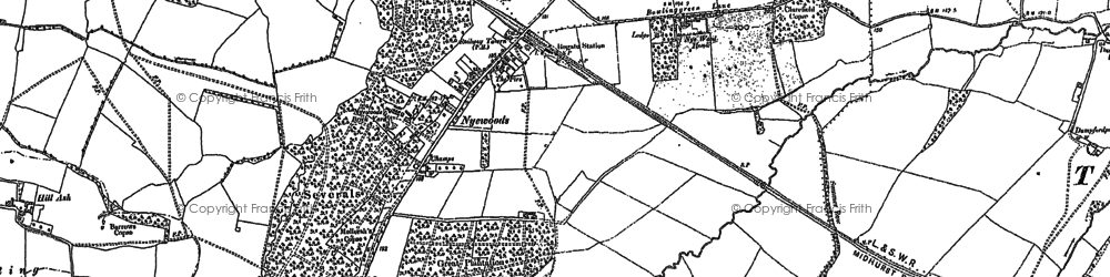 Old map of Nyewood in 1896