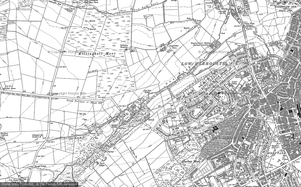 Old Map of Oak Beck, 1889 - 1890 in 1889