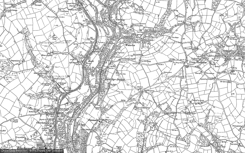 Old Map of Oakdale, 1899 - 1916 in 1899