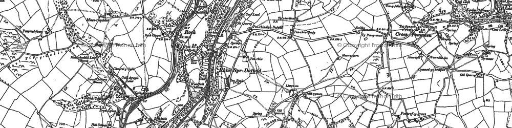 Old map of Oakdale in 1899