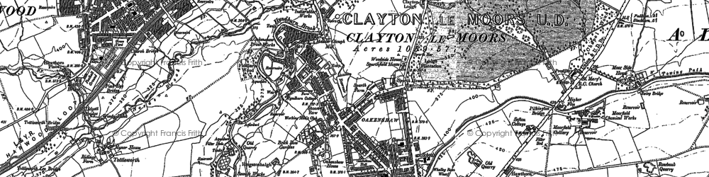 Old map of Oakenshaw in 1891