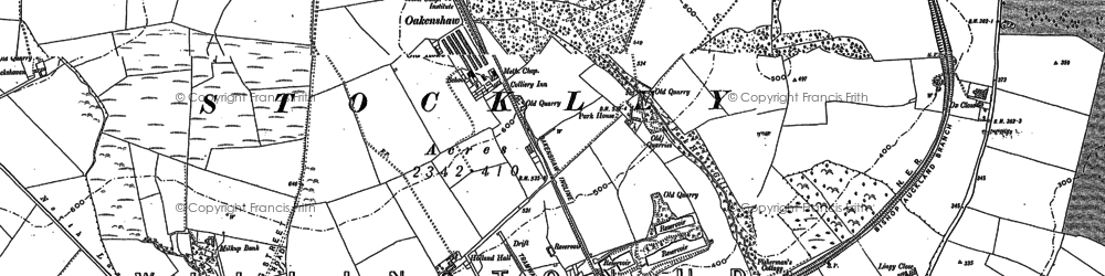 Old map of Brawn's Den in 1895