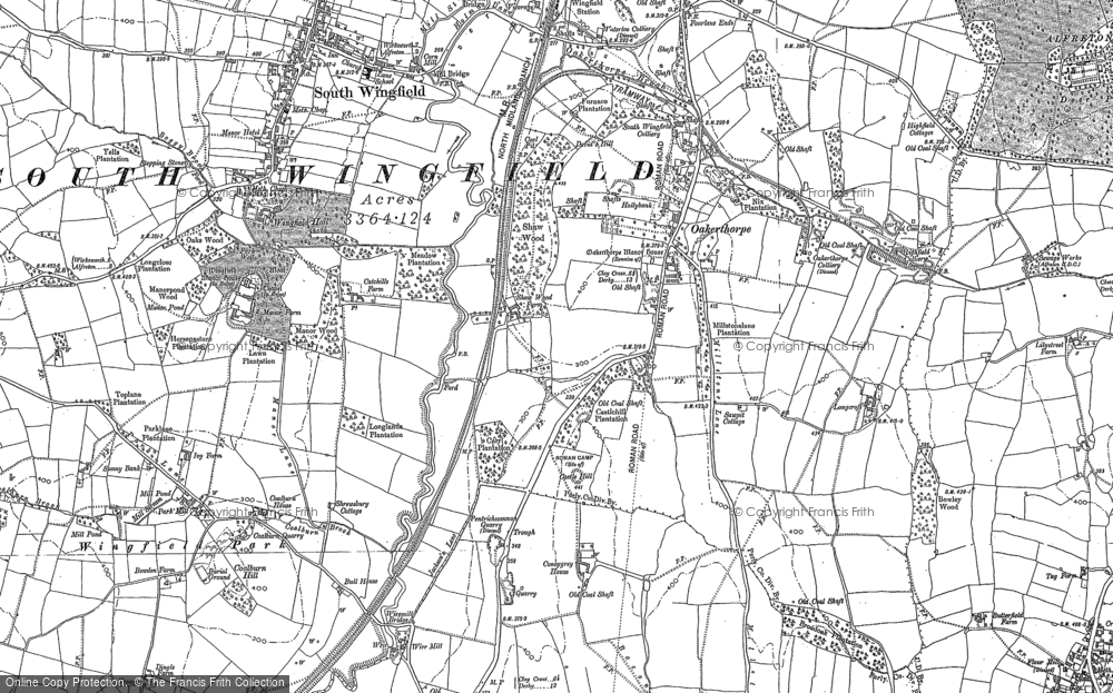Old Map of Oakerthorpe, 1879 in 1879