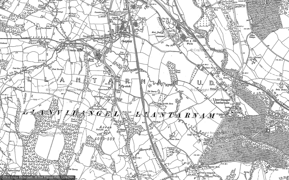 Old Map of Oakfield, 1899 in 1899