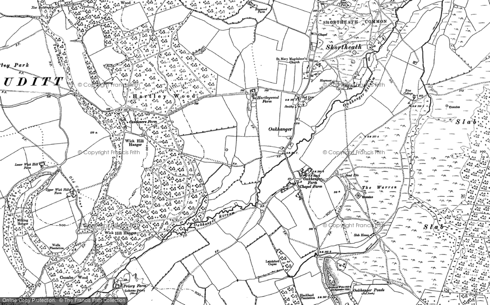 Old Map of Historic Map covering Binswood in 1895