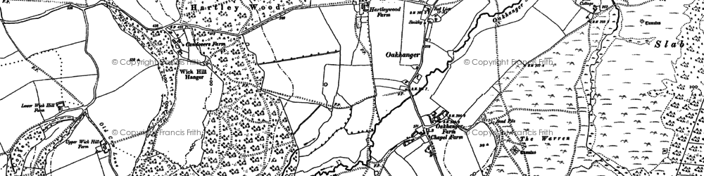 Old map of Shortheath in 1895