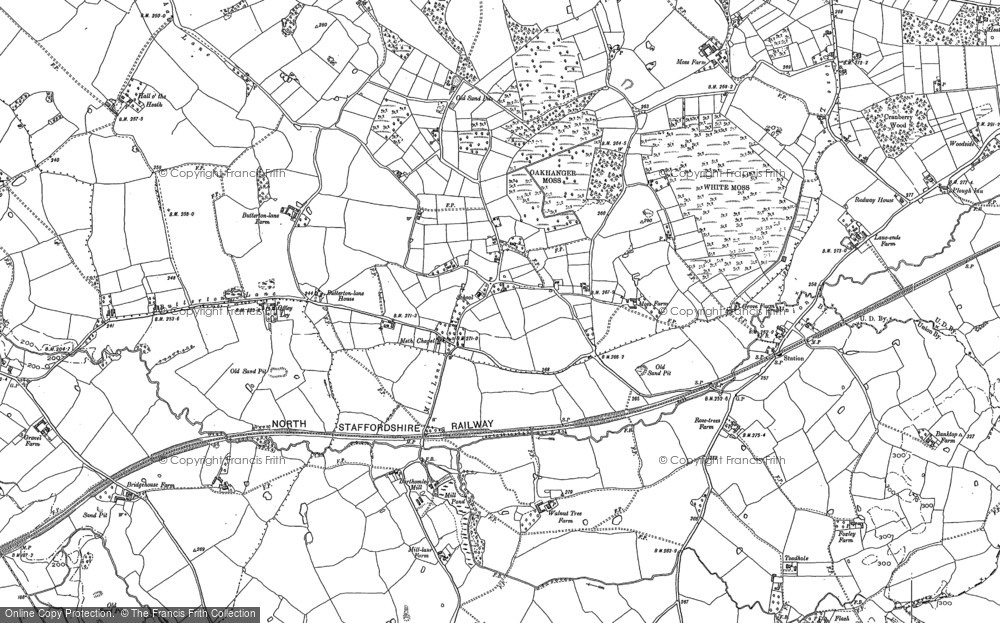 Old Map of Oakhanger, 1908 in 1908