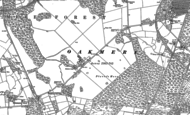 Old Map of Oakmere, 1897
