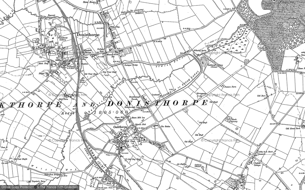 Old Map of Oakthorpe, 1882 - 1900 in 1882