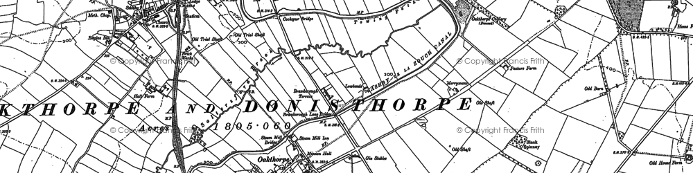 Old map of Oakthorpe in 1882