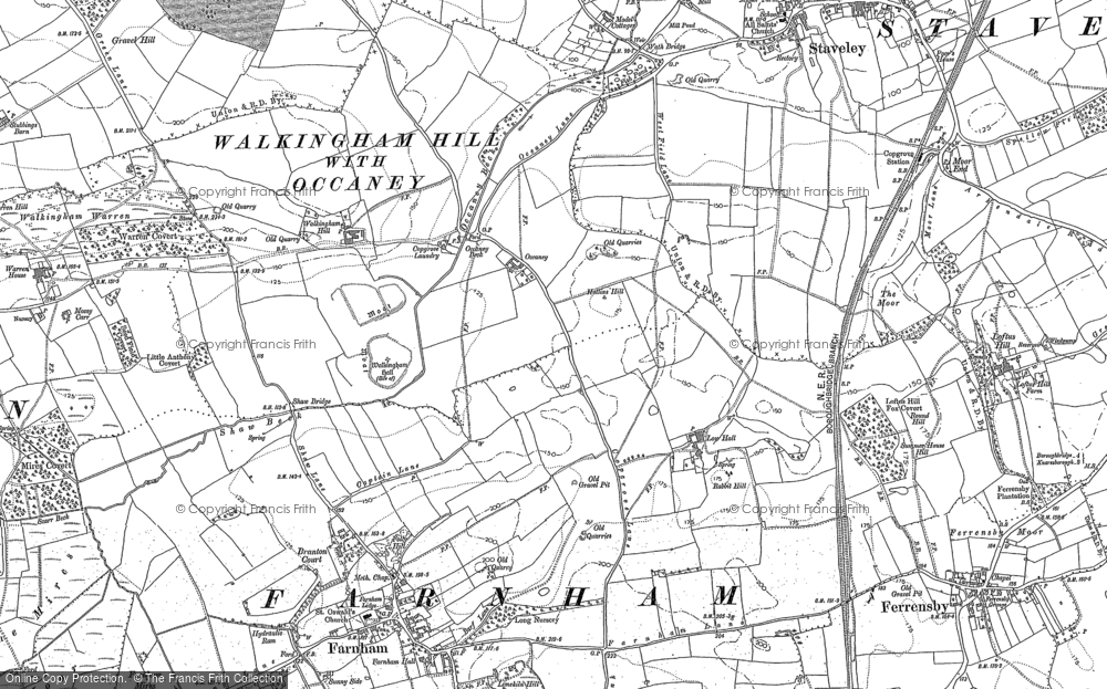 Old Map of Occaney, 1890 in 1890