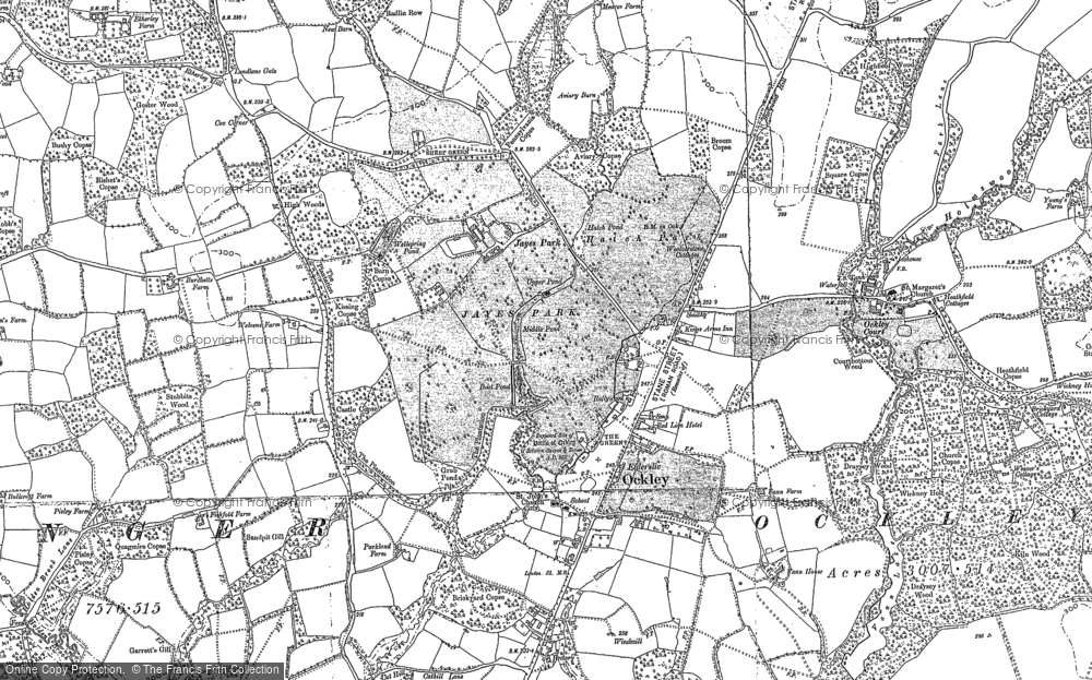Old Map of Ockley, 1913 in 1913