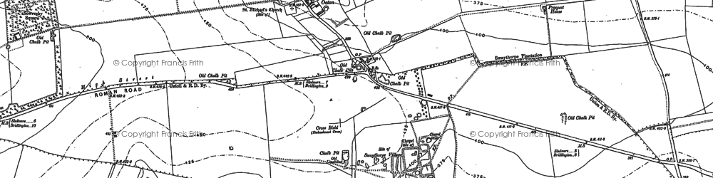 Old map of Tog Dale in 1888