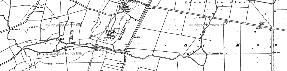 Old map of Oddington in 1898