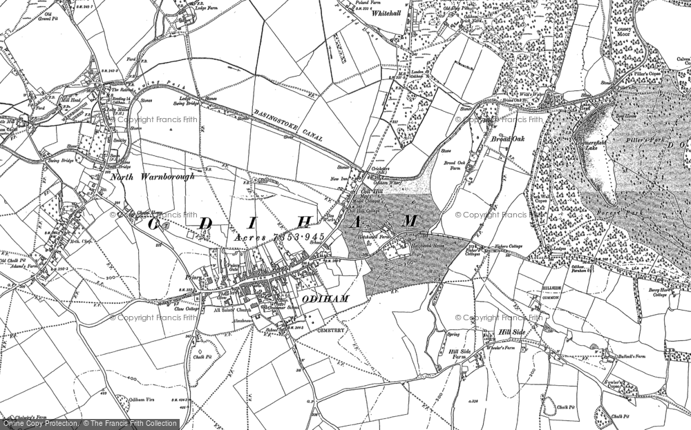 Old Map of Historic Map covering Buttridge in 1894
