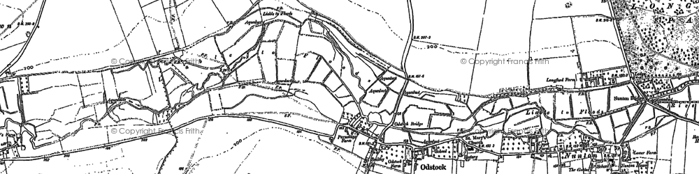 Old map of Odstock in 1899