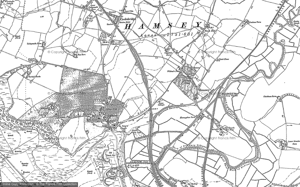 Old Map of Offham, 1897 - 1898 in 1897