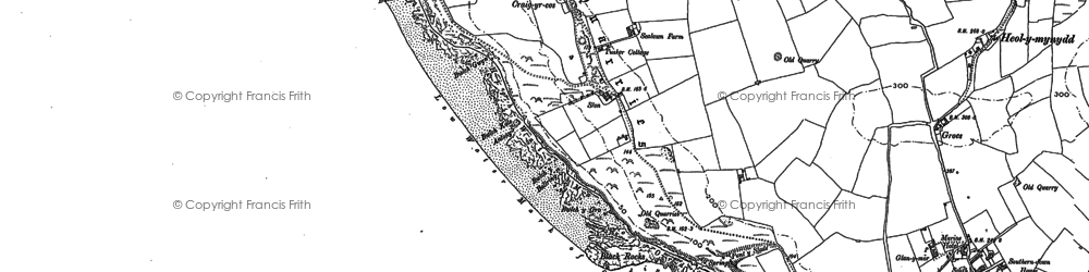 Old map of Ogmore-by-Sea in 1897