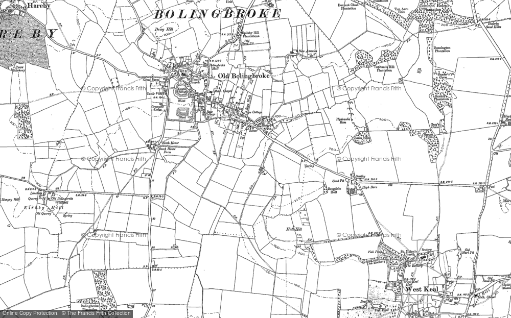 Old Map of Old Bolingbroke, 1887 in 1887