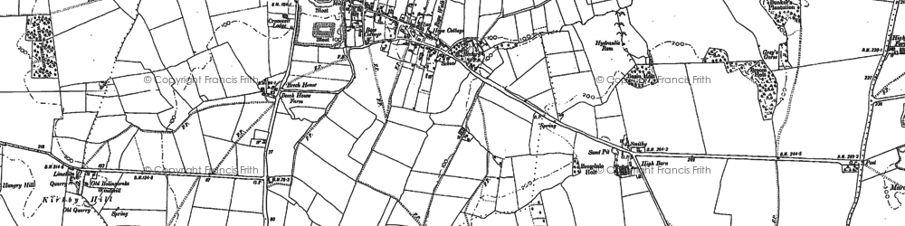Old map of Old Bolingbroke in 1887