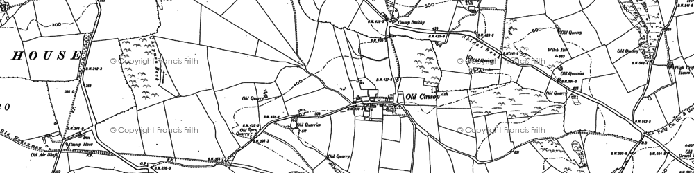 Old map of Old Cassop in 1896
