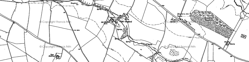 Old map of Old Chalford in 1898