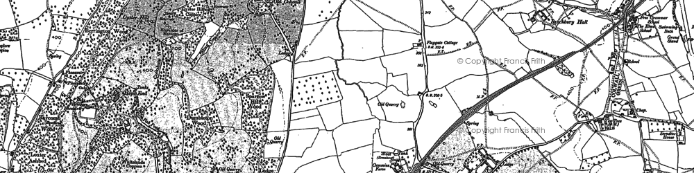 Old map of Old Colwall in 1886