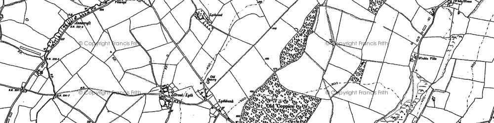 Old map of Westley in 1881