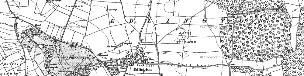 Old map of Old Edlington in 1890