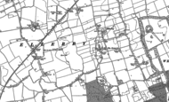 Old Map of Old Ellerby, 1889