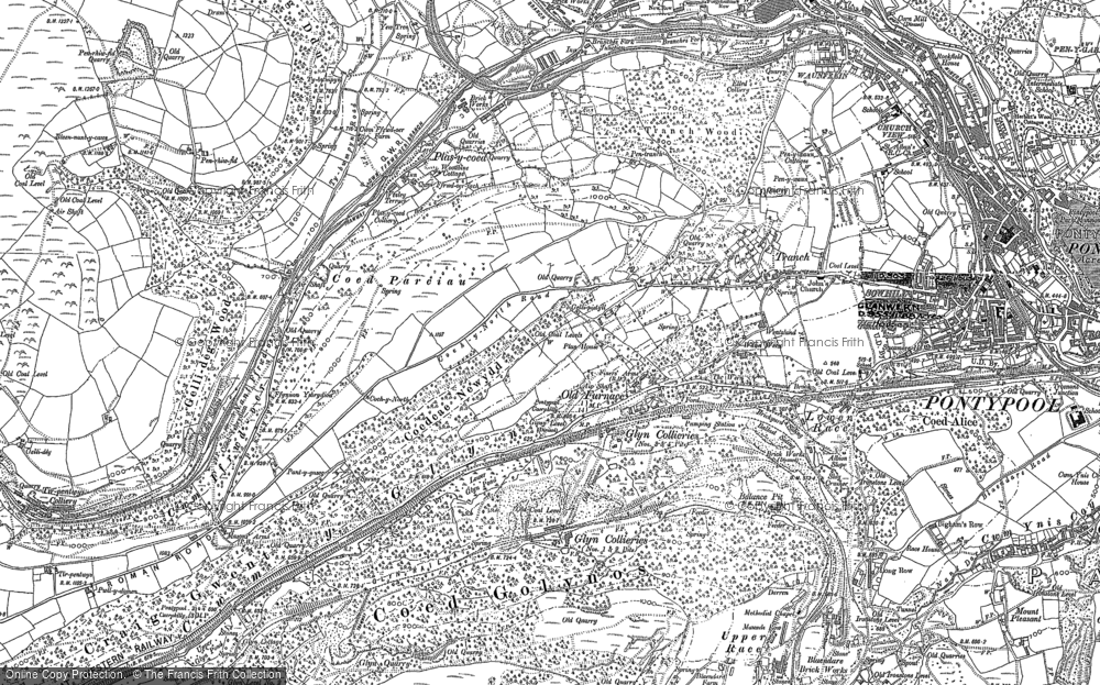 Old Map of Old Furnace, 1899 - 1900 in 1899