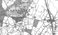 Old Map of Old Knebworth, 1897