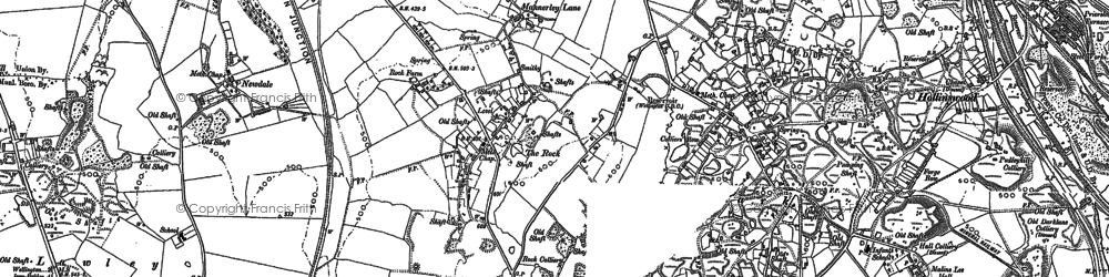 Old map of Old Park in 1882