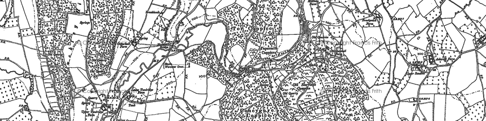 Old map of Longley Green in 1903