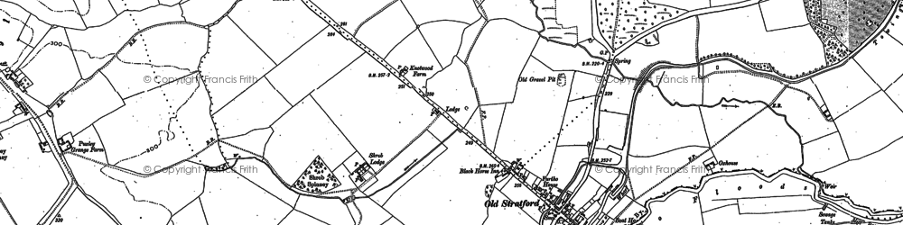 Old map of Old Stratford in 1898