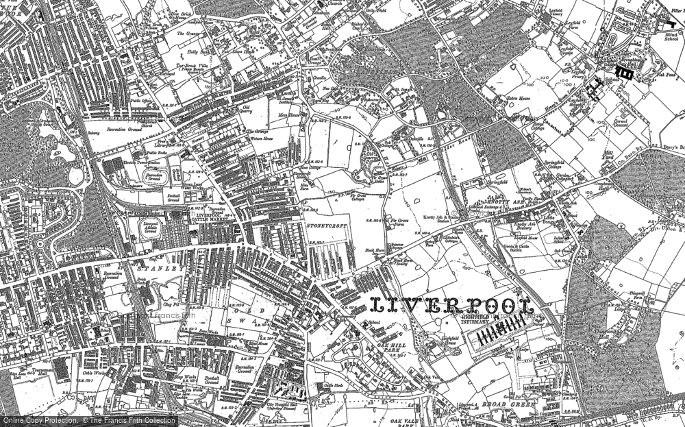 Old Map of Old Swan, 1906 in 1906