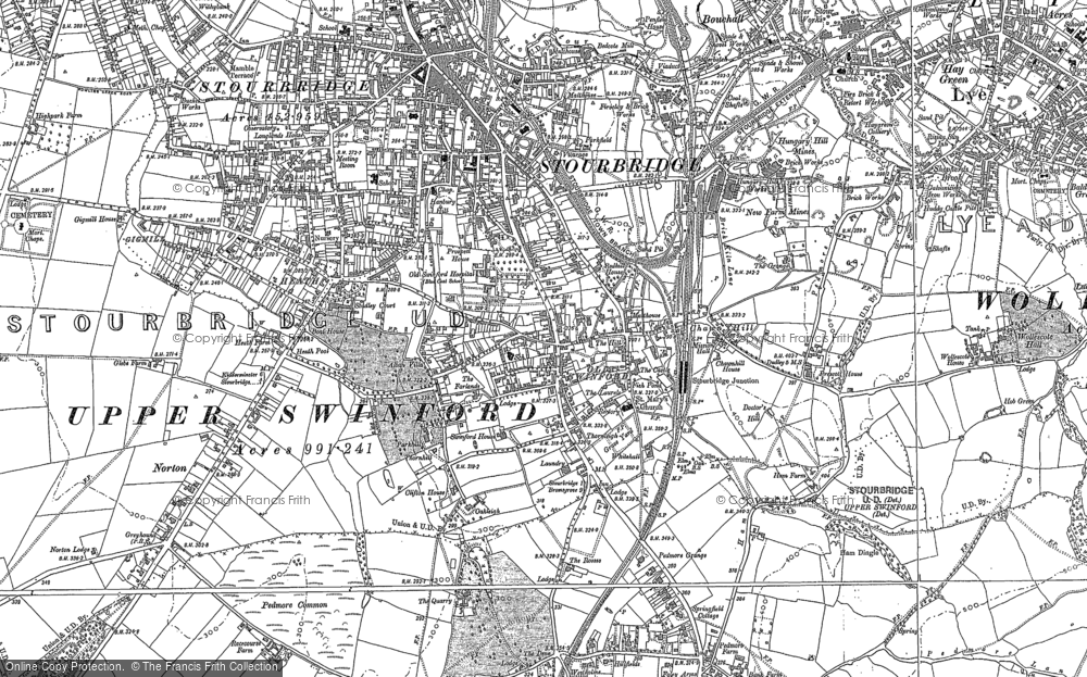 Old Map of Old Swinford, 1882 - 1901 in 1882