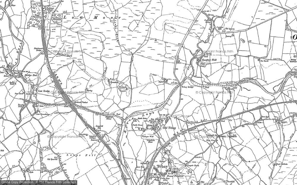 Old Map of Old Tebay, 1897 - 1898 in 1897