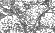 Old Map of Old Whittington, 1876