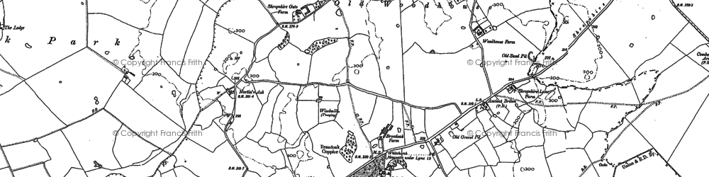 Old map of Martin's Ash in 1879