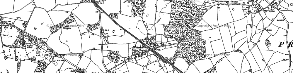 Old map of Yeaton Lodge in 1880